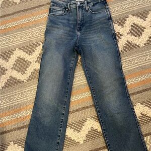 Good American Blue Straight Leg Jeans